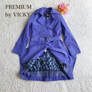 프리미엄 바이 비키 [ S ] 트렌치코트 라이너 포함 라펠 칼라 밝은