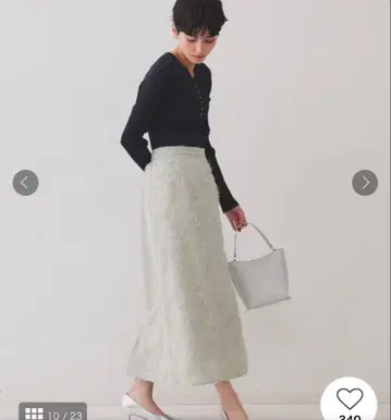 오파크 클립 프린지 저 카드 스커트