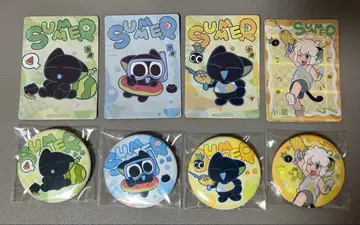 라오헤이 전기 여름방학 시리즈 캔뱃지 카드 로샤오헤이 샤오헤이