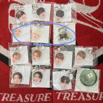 Treasure 얼굴 아크릴 키링 정환