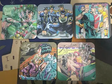 죠죠의 기묘한 모험 코스터 5개 세트