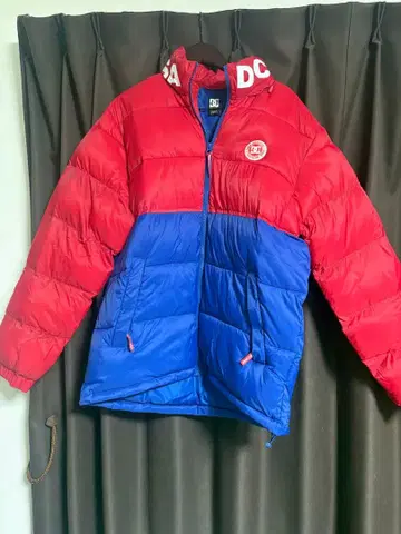 DC 다운 자켓 XL 레드/블루