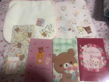 리락쿠마 코리락쿠마 핸드 타월 2장 미니 파일 3종류 티켓 케이스