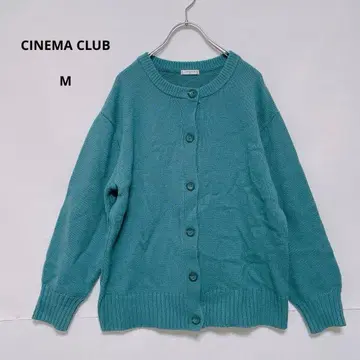 CINEMA CLUB 가디건 M 블루그린 니트 겉옷