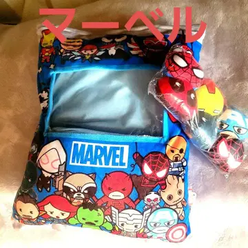 Marvel 히어로 쿠션 세트 미니미니 봉제 인형 포함