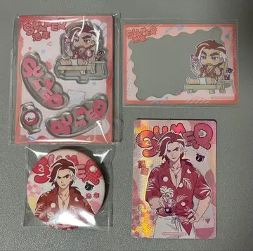 라오헤이 전기 여름방학 시리즈 캔뱃지 카드 아크릴 스탠드 치이넨 이케토시