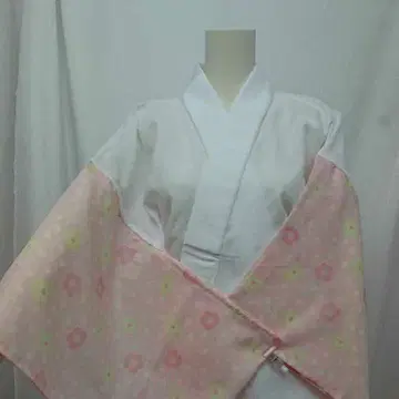 이부식 주반 유젠 매실 패턴 핑크색 M