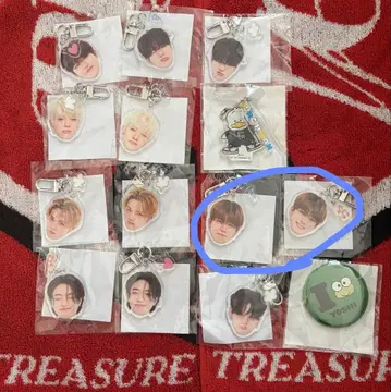Treasure 얼굴 아크릴 키링 아사히