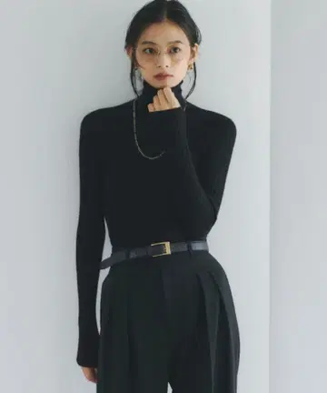 anuans 캐시미어 100 시어 터틀넥 풀오버