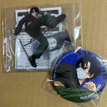 사카모토 데이즈 남코 캔뱃지 빅 아크릴 플레이트 아크릴 스탠드 마후유