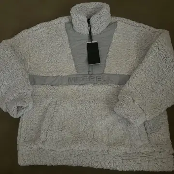 MERRELL 머렐 파스텔 블루 플리스 자켓 하프 지퍼
