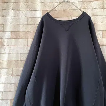 러셀 맨투맨 무지 속기모 블랙 XL