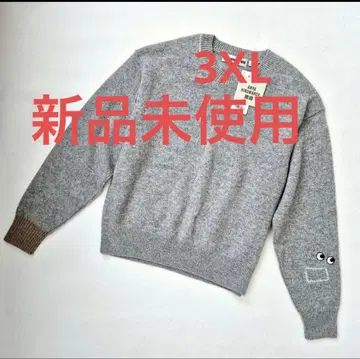 미사용 새상품 안야 힌드마치 유니클로 프리미엄 라무 크루넥 스웨터