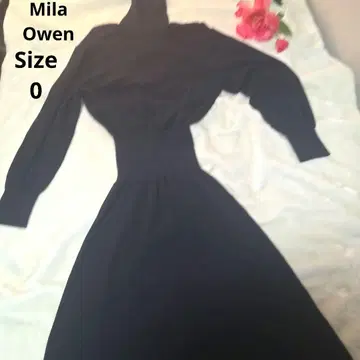 [Oshare Mila Owen] 네이비 터틀넥 스커트 원피스 사이즈 0