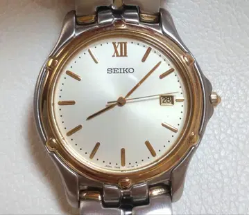 [가동품] SEIKO 남성용 손목시계 쿼츠 콤비 컬러
