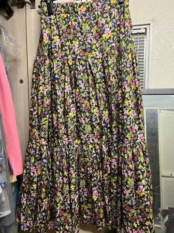 그레이스 콘티넨탈 미니 꽃무늬 롱 스커트 38