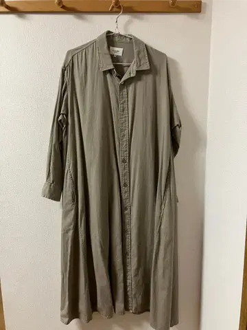 LE GLAZIK 베이지 셔츠 원피스 36