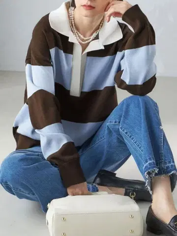 새상품급 SHIPS 별주 WRAPINKNOT 라거 니트