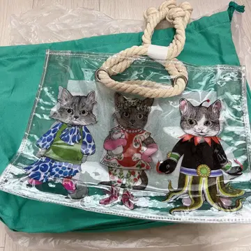 히구치 유코 패션 매직 로프 핸들백 비닐백