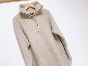 택 포함 미사용 새상품 유니클로 수플레얀 원피스 L 사이즈 베이지