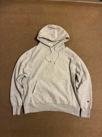 Champion 리버스 위브 후드티 아쉬 L