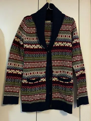 Ciao Panic 페어아일 패턴 가디건 M