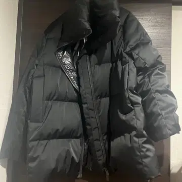 블랙 다운 자켓 L 사이즈