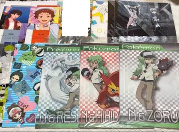 새상품 포켓몬스터 클리어 파일 3장 N & 조로아 레시라무 히히달마