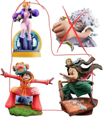 원피스 로그박스 RE 버스 피규어 세트