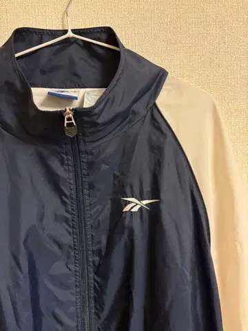 리복 나일론 자켓 네이비 화이트 스포츠 웨어