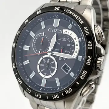 [ 작동 ] 시티즌 에코 드라이브 전파 솔라 데이트 크로노그래프 손목시계