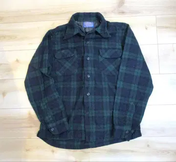 70s USA PENDLETON 펜들턴 블랙워치 울 셔츠