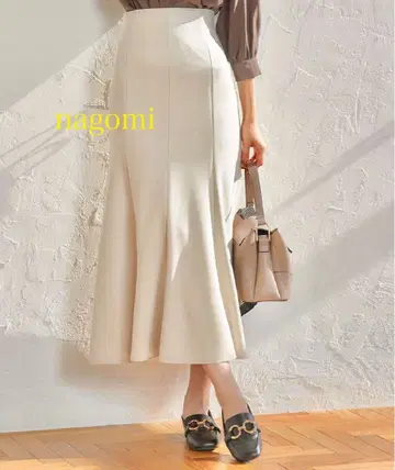 [ 새상품 ] 트웰브 어젠다 페이크 스웨이드 머메이드 스커트 아이보리 S