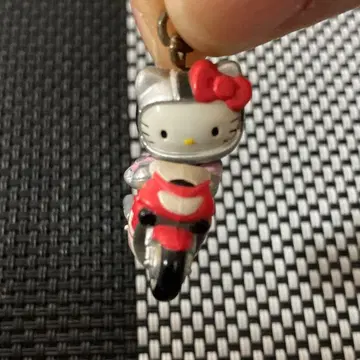 헬로키티 바이크 스윙 키링 레어 희귀 레트로
