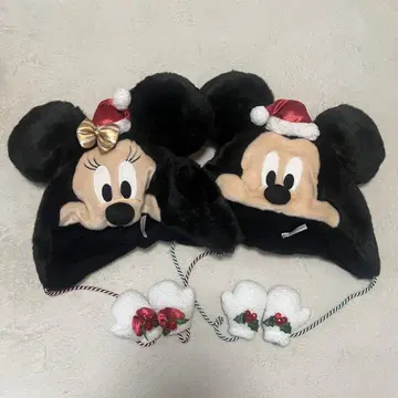 디즈니 크리스마스 팬캡 미키 미니