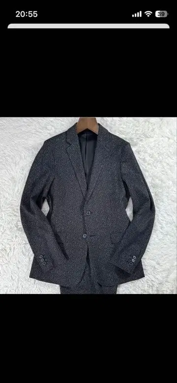 [ 새상품급 ] 현행 택 띠어리 셋업 그레이 올 패턴 36 28 스트레치