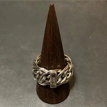 SILVER925 체인 디자인 와이드 반지 / 실버 반지