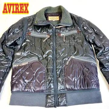 AVIREX 퀼팅 나일론 자켓 밀리터리 vintage