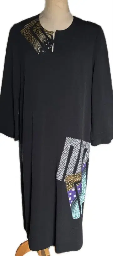 시선당 손그림 롱 원피스 미사용