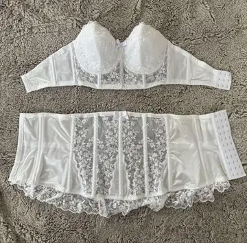 레이스 달린 브라와 코르셋 세트