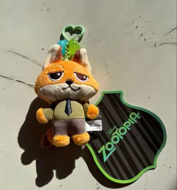 주토피아 닉 봉제 인형 키링