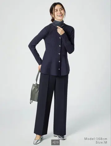 [새상품급] PLST 플라스테 와이드 팬츠 XXS 사이즈 블랙