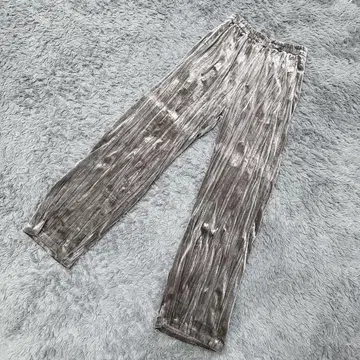 Re:EDIT 리디 이지 와이드 팬츠 벨로아풍 허리밴딩 광택 있음