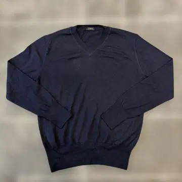 LOEFF 네이비 V넥 스웨터 긴팔