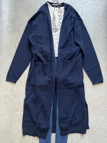 띠어리 럭스 캐시미어 100% 롱 가디건