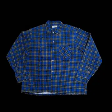 60s 70s 빈티지 데드스탁 프린트 플란넬 셔츠 프리넬 바닥넬