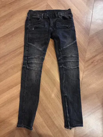 mnml 다크 그레이 바이커 데님 30인치