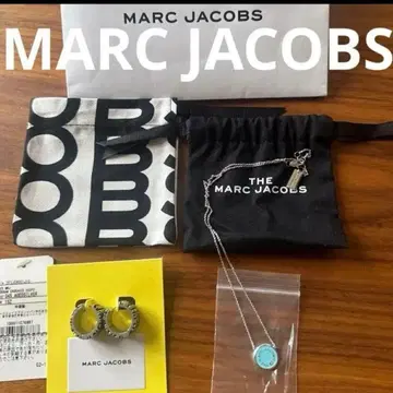 마크제이콥스 실버 후프 귀걸이 목걸이 세트 정품 미사용 새상품 새상품급