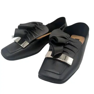 [컨디션 최상] 세르지오로시 펌프스 SR1 로퍼 가죽 플레이트 레어