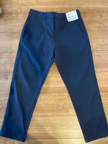 UNIQLO 히트텍 이지 팬츠 M 네이비 새상품 밑단 있음